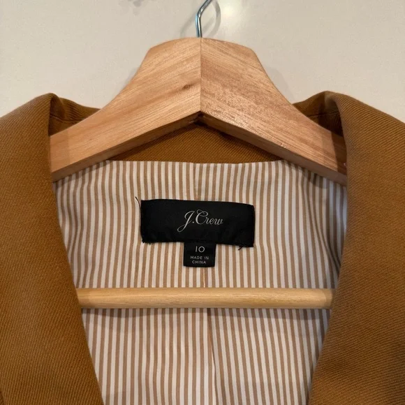 J. Crew Parke Blazer in Wool Flannel Chestnut Size 10
